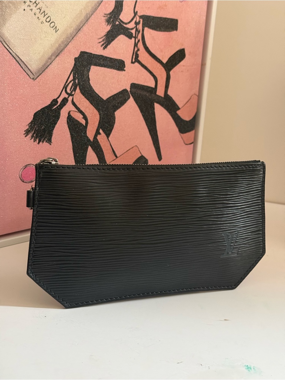 Louis Vuitton Black Epi Leather Wristlet Pouch - Picture 2 of 9